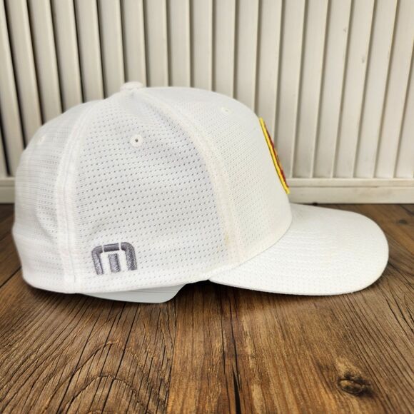 Travis Mathew Colorado Flag Patch FlexFit Sz L/XL Hat Cap White Golf Performance - Picture 4 of 11